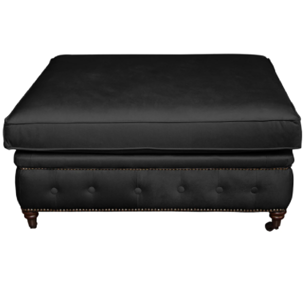 Glamour gesteppter Sitzpuff 100x100 VINCENT