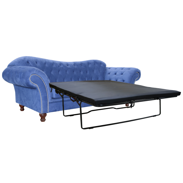Chesterfield PARIS gestepptes Dreisitzer-Sofa mit Schlaffunktion